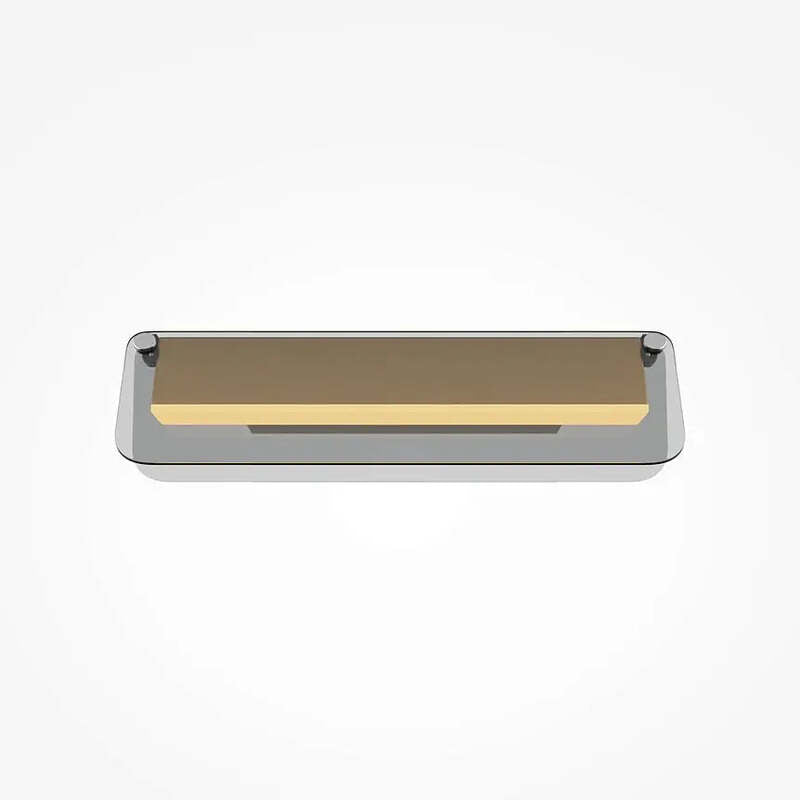 Maytoni Wandleuchte Wandlampe Flat LED Leuchte grau-messing 300x82mm 6W 730lm - 4099776099130