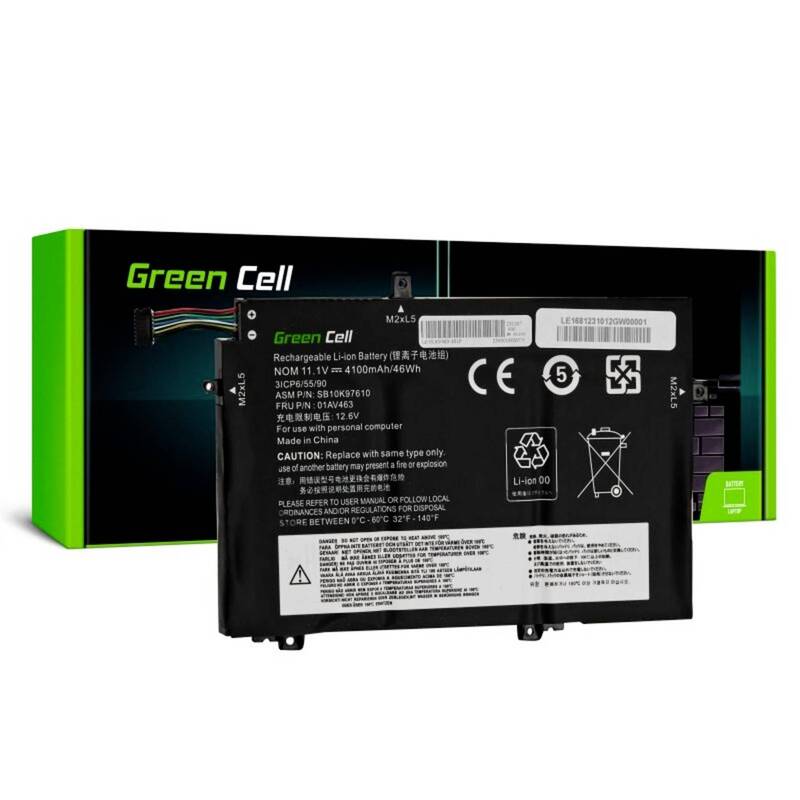 Green Cell Akku L17C3P52 für Lenovo ThinkPad L480 L490 L580 L590 L14 L15 4100mAh - 5904326374256