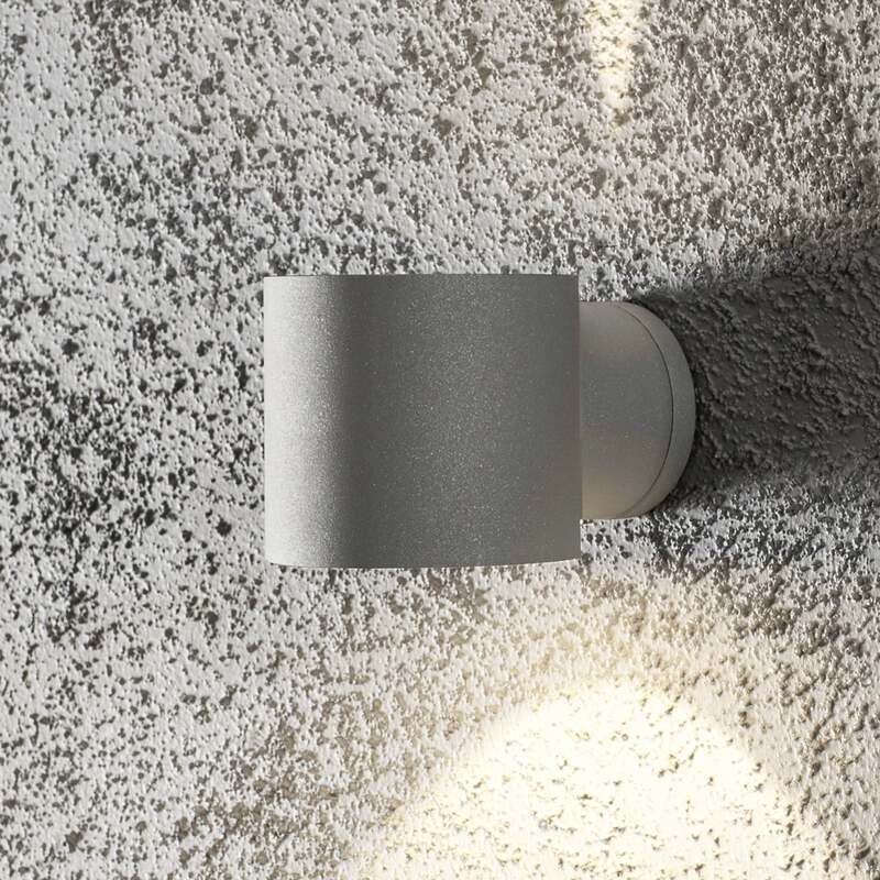 Konstsmide Außenwandleuchte Modena Round grau Gartenlampe Leuchte IP44 25W - 7318307342307