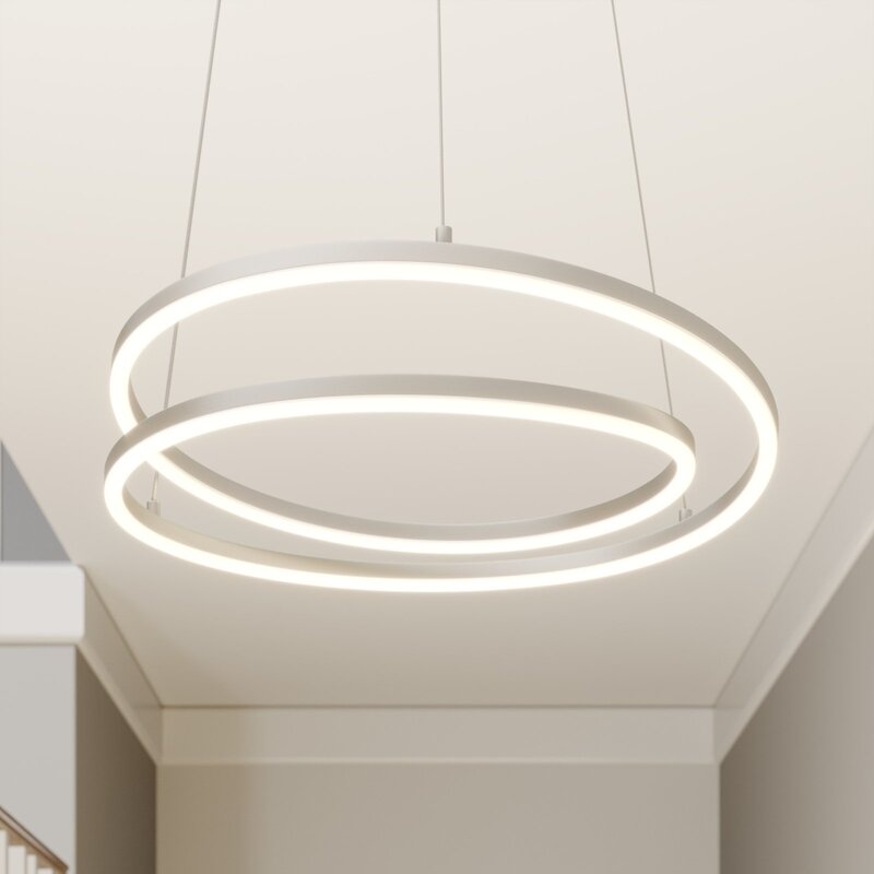Lindby Davian LED-Hängeleuchte Hängeleuchte Deckenlampe Lampe 37W dimmbar nickel - 4251096563726