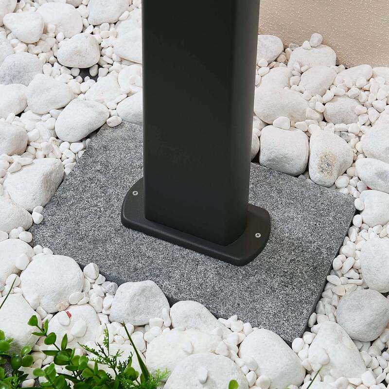 Lucande Wegeleuchte Mhairi LED Gartenlampe anthrazit 100cm 1200 Lumen IP54 - 4251096556902