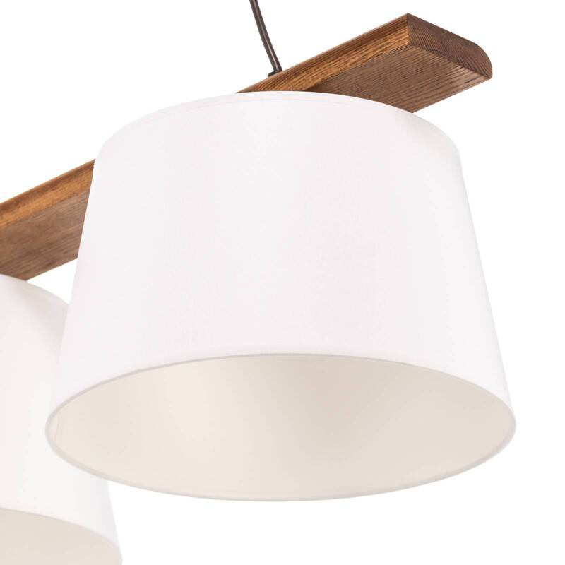 Euluna Hängeleuchte Sweden Hängeleuchte Lampe dreiflammig E27 nussbaum eiche - 5907687435185