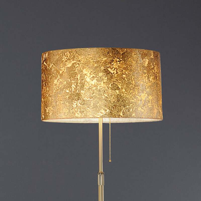 Hufnagel Edle Stehleuchte Loop Blattgoldbezug Stehlampe Leuchte SIEHE TEXT/FOTO - 4011868916026