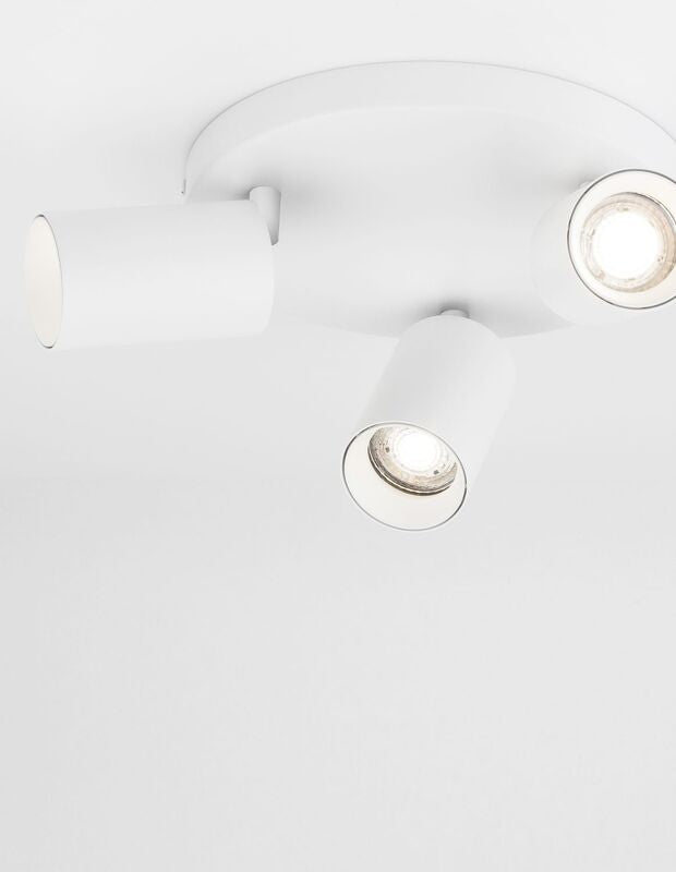Nova Luce Deckenleuchte Deckenspot Lampe Weiß 3-flammig TOD GU10 LED dimmbar - 5212017422699