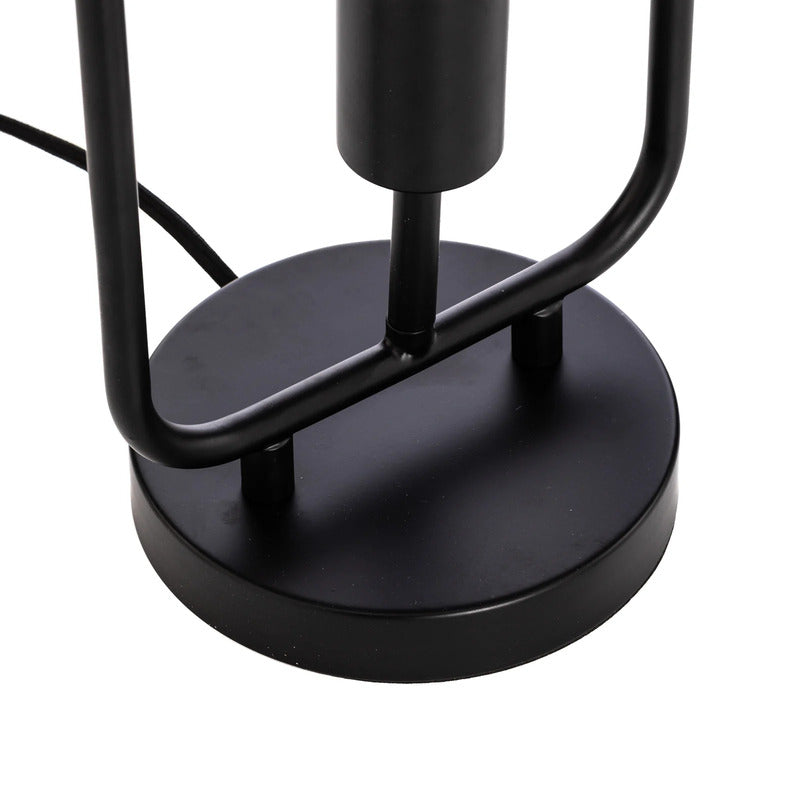 Lucande Tischleuchte Tornike LED Lampe Leuchte schwarz matt 2-flammig Eisen 56cm - 4251911756340