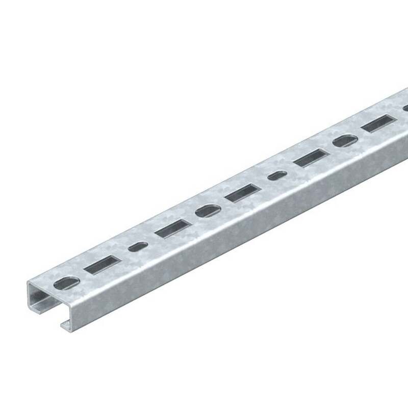 OBO Bettermann Profilschiene Kabelschiene Metall 700x30x15mm robust 10 Stück - 4012195037279