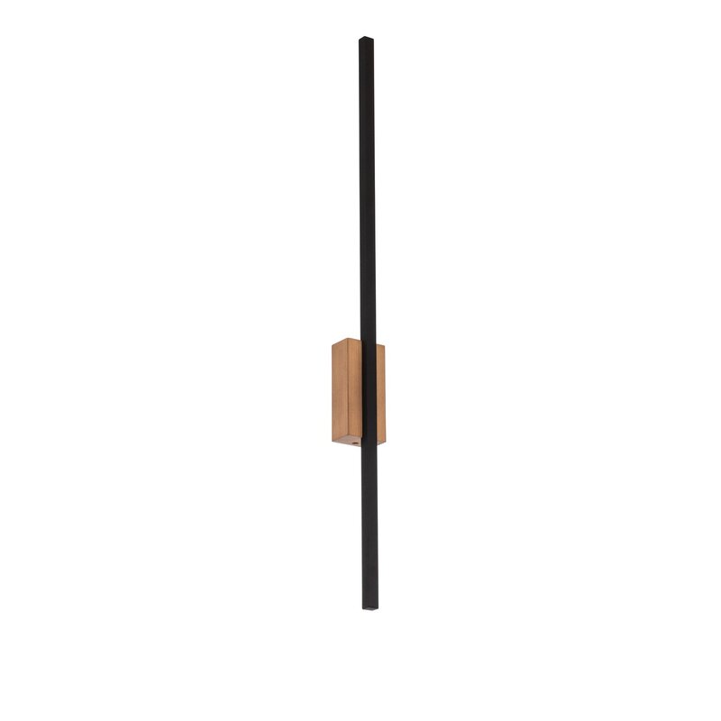 TK Lighting Wandleuchte Wandlampe LED Flash schwarz kiefer Leuchte Leuchtmittel - 5901780560195