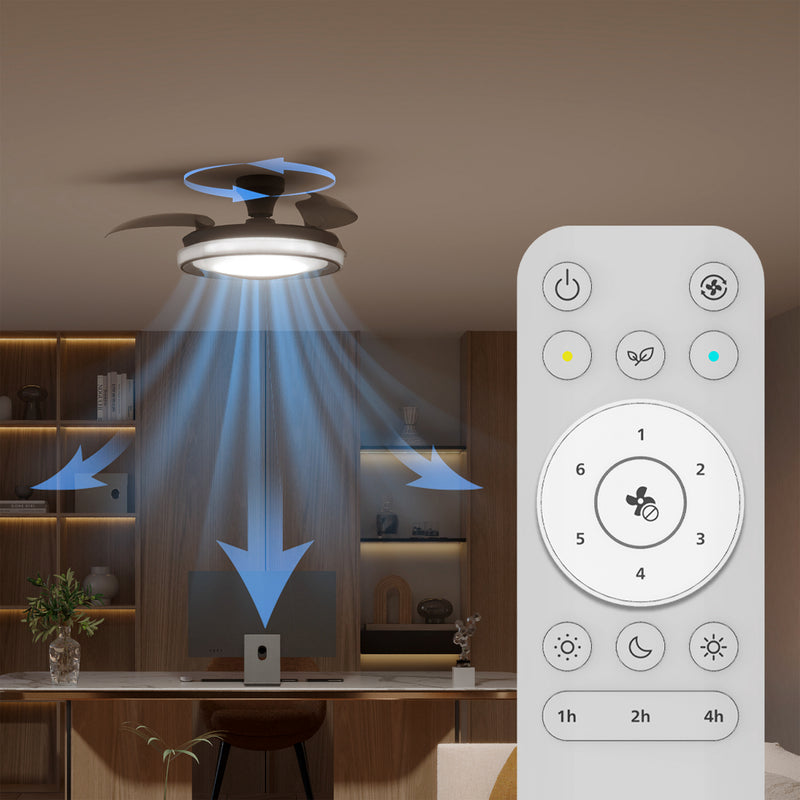 Philips Deckenventilator Bliss schwarz/weiß DC leise dimmbar 106cm für Räume - 0000010056404
