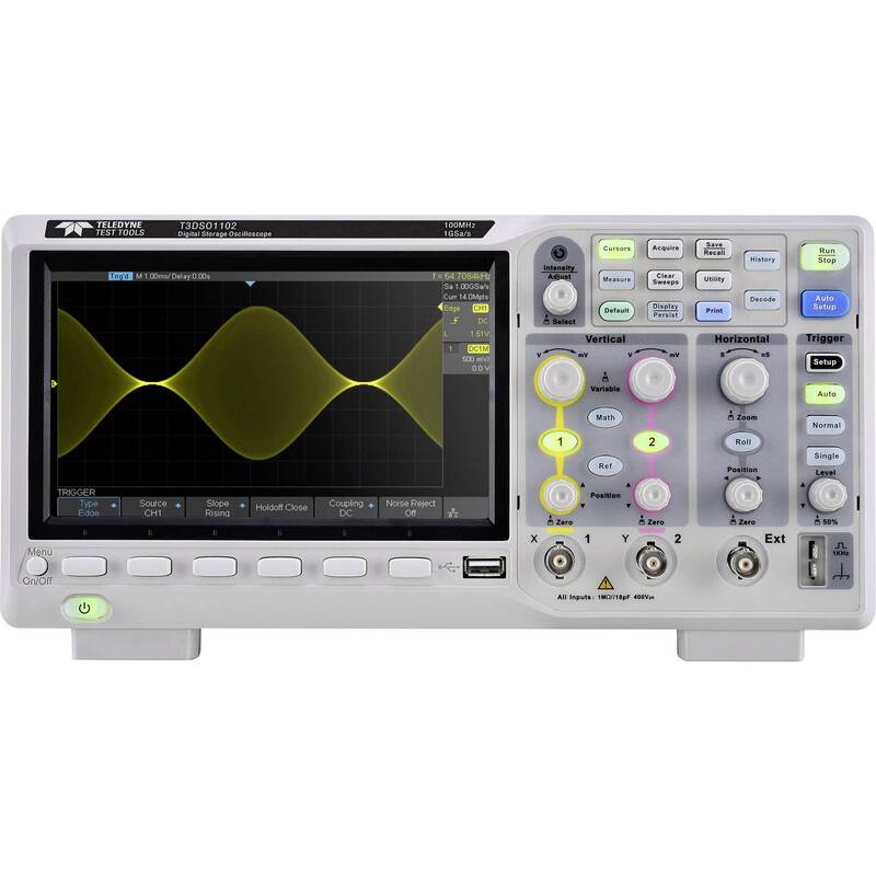 Teledyne LeCroy T3DSO1102 Digital-Oszilloskop 100 MHz 1 GSa/s 14 Mpts 8 Bit - 4053199907960