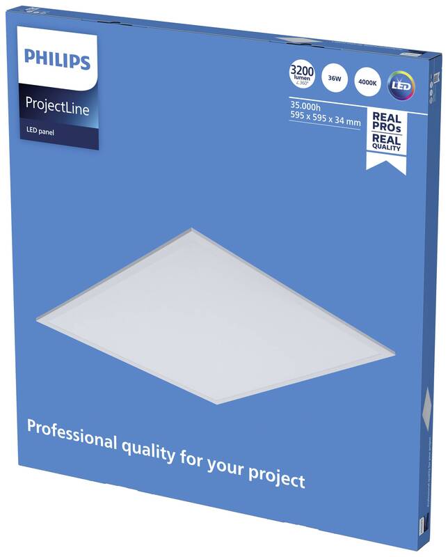 Philips ProjectLine LED-Panel 36 W Deckenlampe Deckenleuchte LED Naturweiß Weiß - 8719514955271