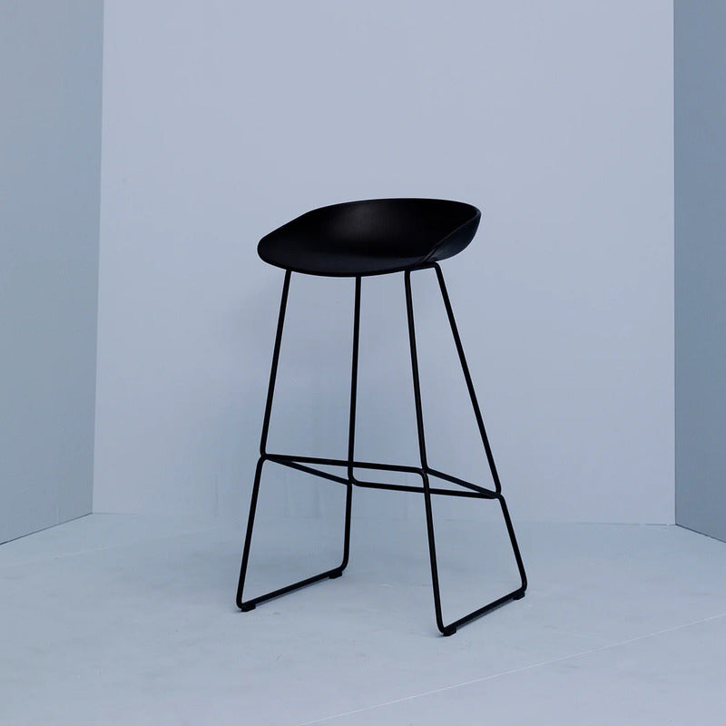HAY Barhocker Hocker AAS 38 Kunststoff Sitzschale Stahlgestell grün - 5710441377696