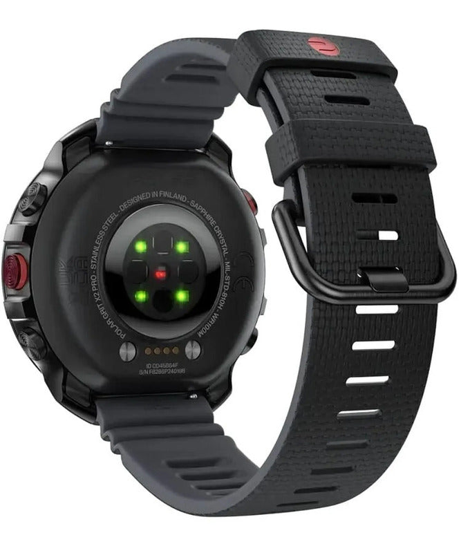 Polar Grit X2 Pro Sportuhr GPS Outdoor-Sportuhr mit AMOLED-Display 32GB schwarz - 0725882065120