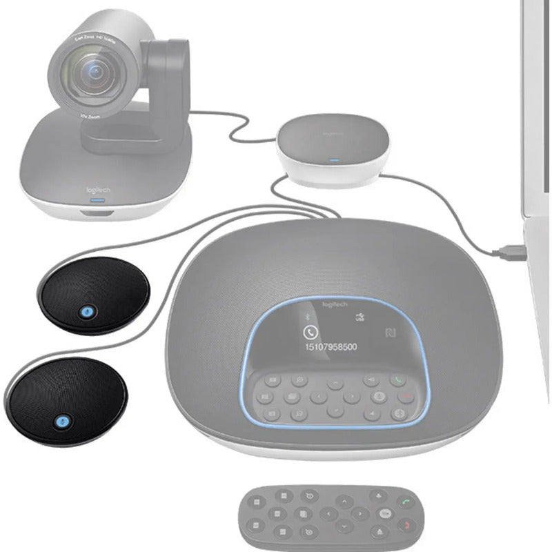 Logitech Stand Mikrofon-Set Kabelgebunden Zusatzmikrofone inkl. Kabel 250g - 0097855119551