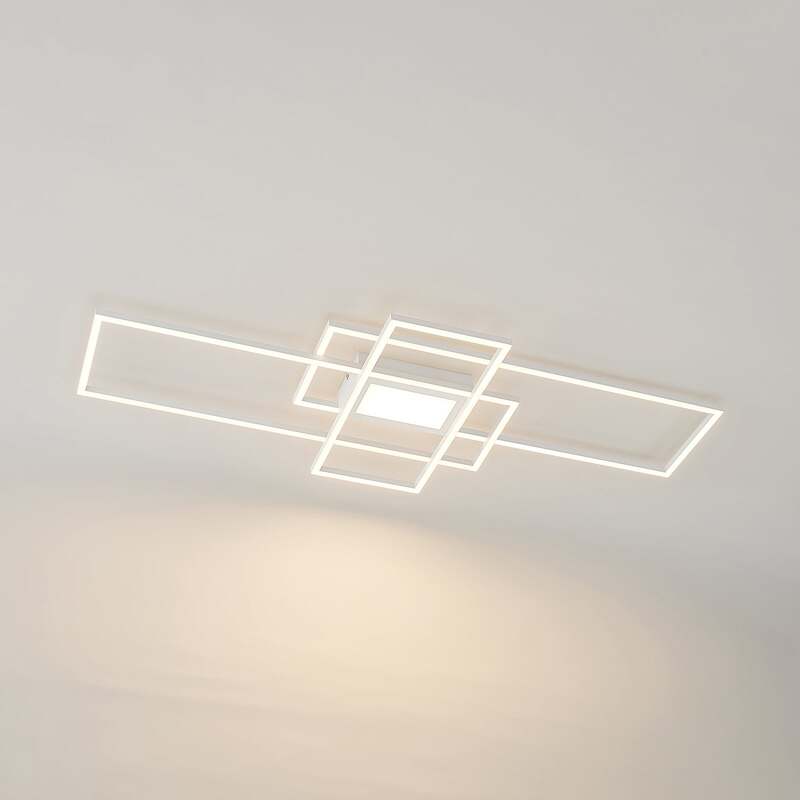 Lindby Caitlin LED-Deckenlampe Deckenlampe Deckenlicht Wohnzimmerleuchte weiß220 - 4251096595574