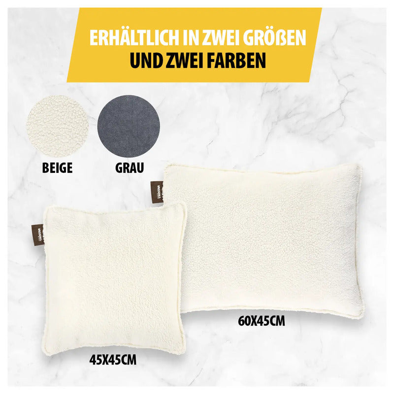 Tristar Wärmekissen Heizkissen Kissen 3 Stufen 10W kabellos beige 45x45cm - 8711658520490