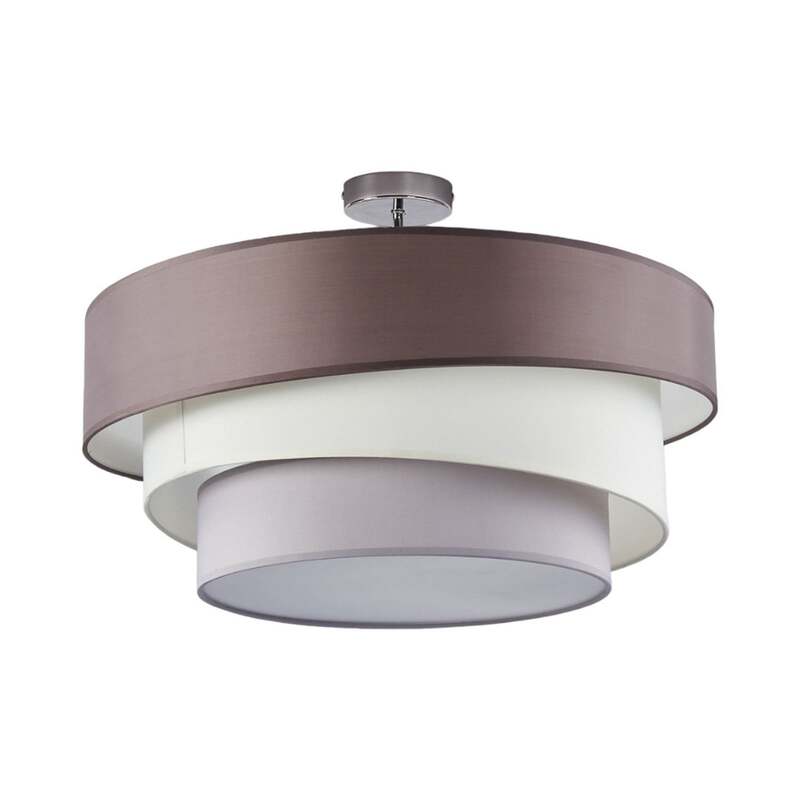 Lindby Deckenleuchte Deckenlampe Melia LED braun grau 56cm Leuchte Lampe - 4251096525762
