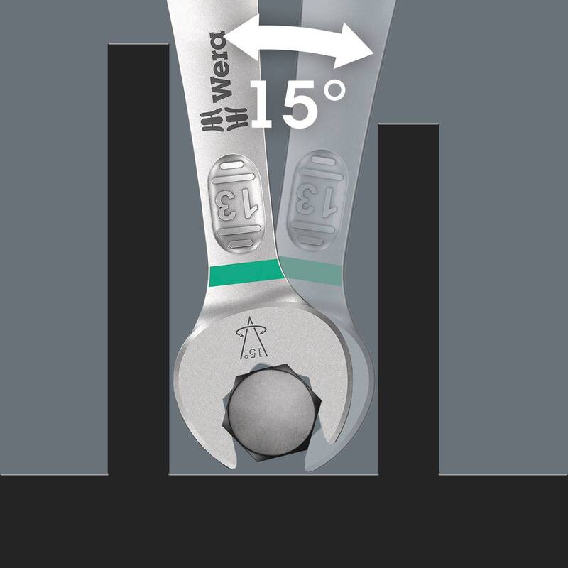 Wera Ring-Maulschlüssel-Satz Joker 6003 11-teilig Handwerkzeug 8-19mm Chromstahl - 4013288214195
