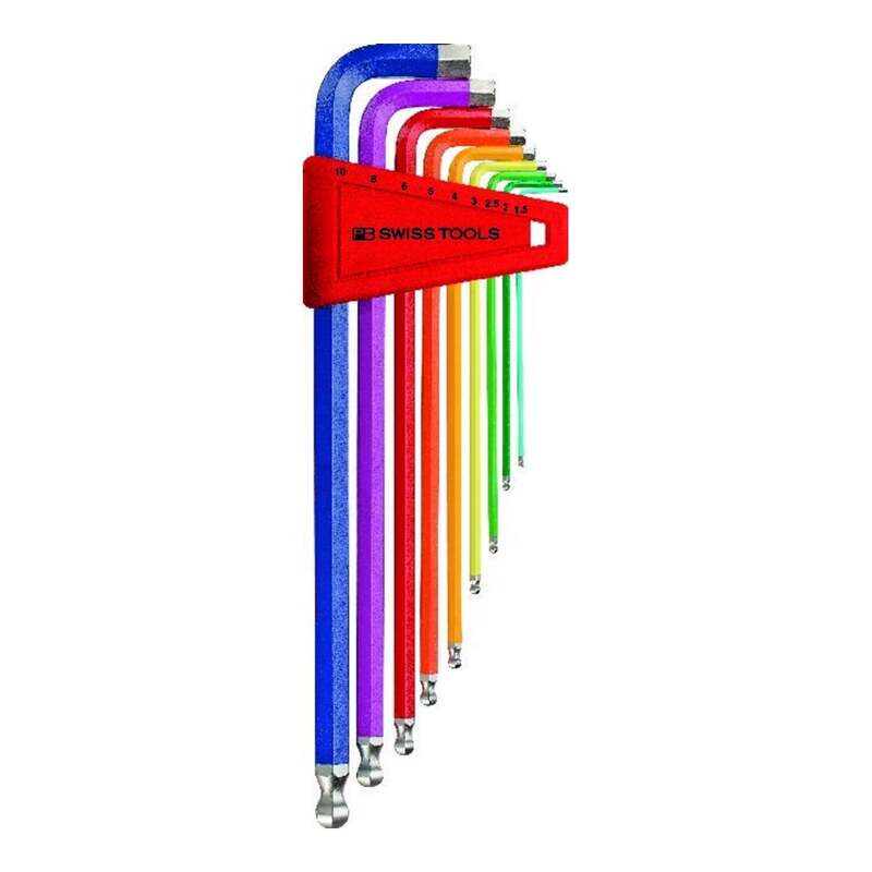 PB Swiss Tools Winkelschraubendreher Satz PB 212 LH10RB 9-teilig 1,5-10mm - 7610733076963