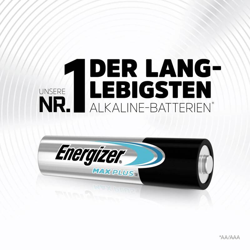 50 St. Energizer Max Plus Micro AAA Batterien Alkali-Mangan 1,5 V - 7638900444940