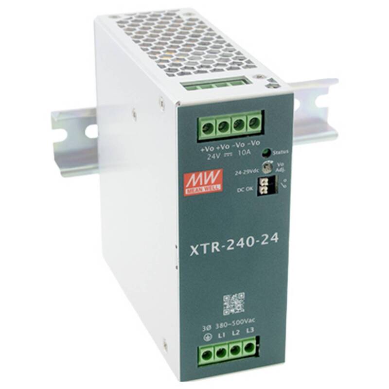 Mean Well Hutschienen-Netzteil XTR-240-36 240W Stromversorgung 36V 6,66A 800g - 4021087107389