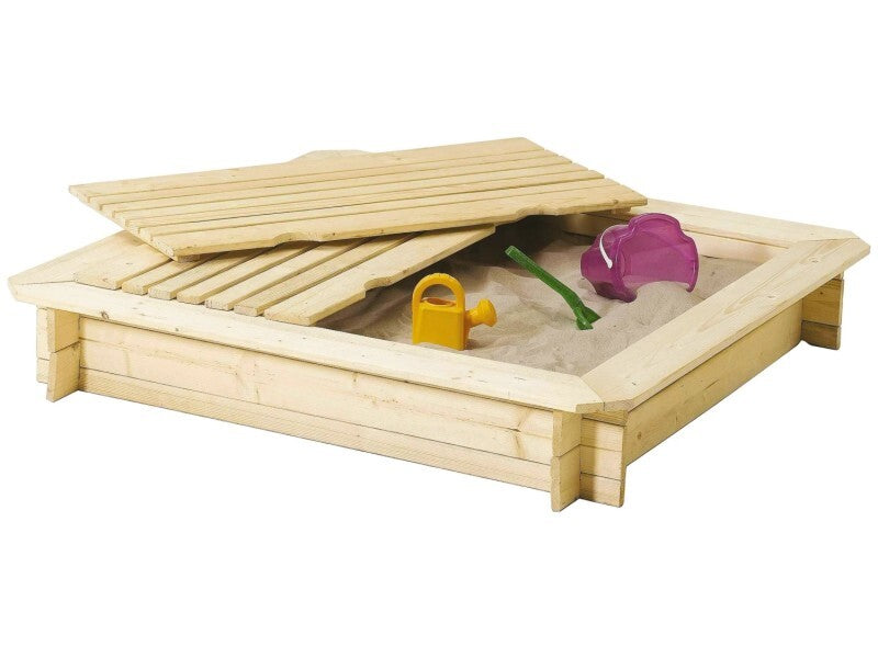 Andrewex Sandkasten Fichtenholz 120x120cm Spielplatz Garten Spielzeug Kinder - 5907051042544