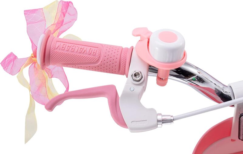 RoyalBaby Kinderfahrrad Kinderrad Fahrrad Rosa Stützräder Mädchen 14 Zoll Korb - 6970962669338