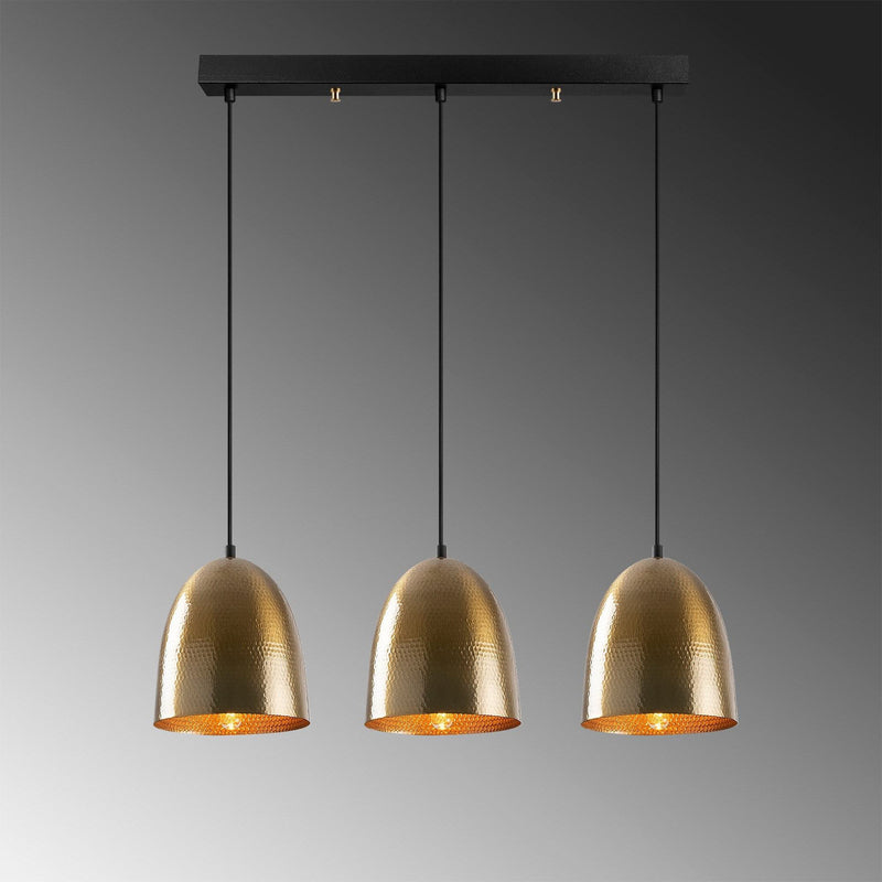 Hängeleuchte Tattoo 6172 goldantik Metall 3-flammig lang Deckenlampe Lampe S50 - 8682870090255