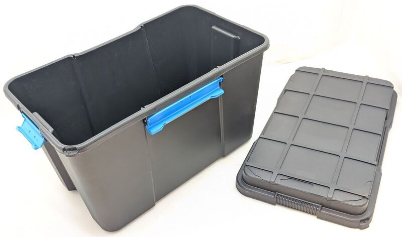 KIS Aufbewahrungsbox SCUBA Box XL 110L stapelbar grau-blau Kunststoff 735x445mm - 8013183032562