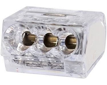 Steckklemmen 3-polig 25 Stück Ø 0,5 mm - 2,5 mm Kabelklemmen Verbindungstechnik - 4007875354548