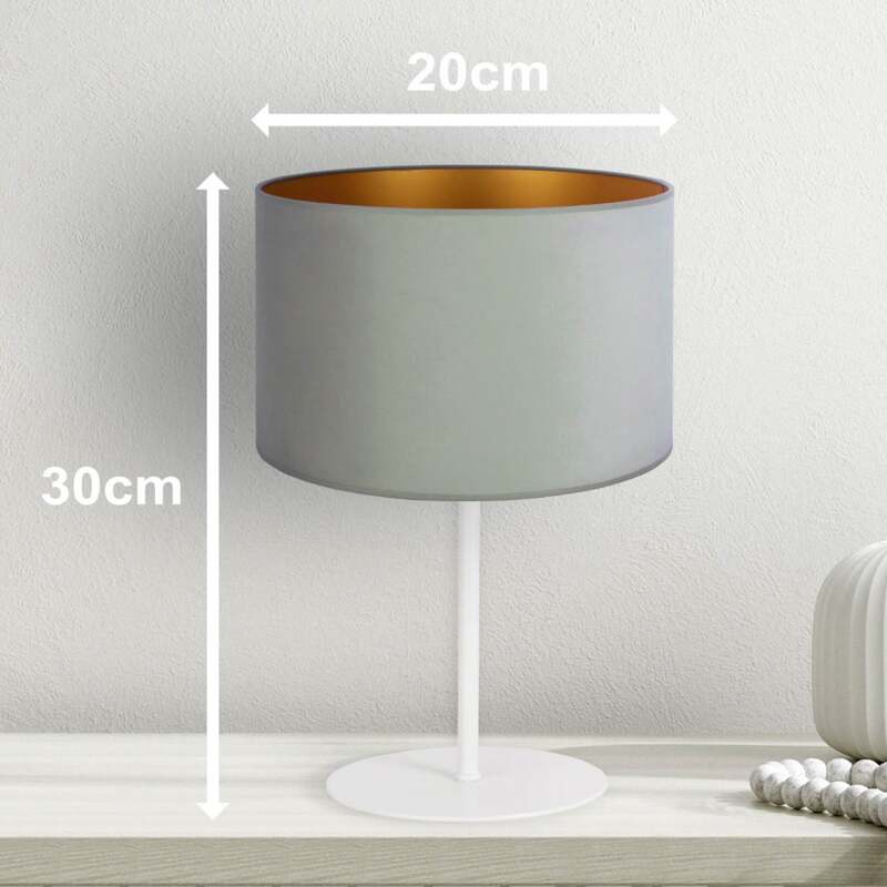 Euluna Tischlampe Golden Roller Büroleuchte Schreibtischlampe E14 mintgrün gold - 5903689183505