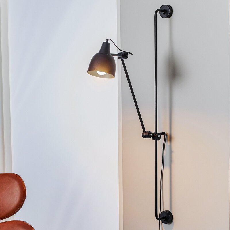 Euluna Wandleuchte mit Stecker Wandleuchte Wandlicht Leseleuchte Licht 1-flammig - 5904798648213