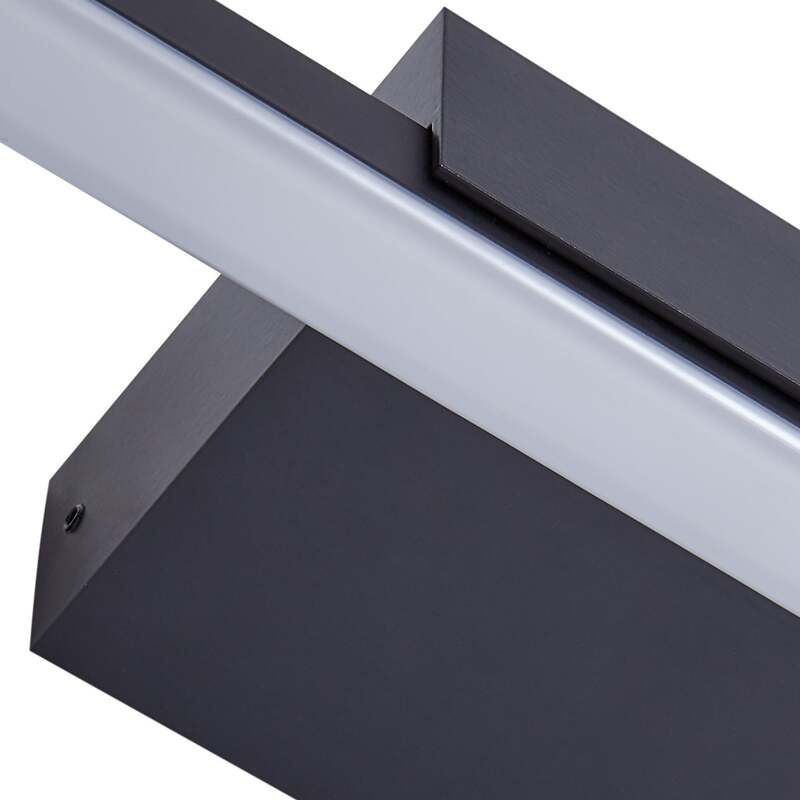 Lucande LED-Spiegellampe Kivana schwarz 120cm IP44 warmweiß universalweiß - 4251911776461