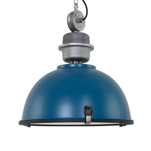 B-Ware Steinhauer Hängelampe Pendelleuchte Bikkel petrol silber Metalllampe SIEHE TEXT