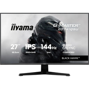 B-Ware Iiyama Gaming Monitor 27 Zoll G-Master Black Hawk 2560x1440 IPS 144Hz schwarz