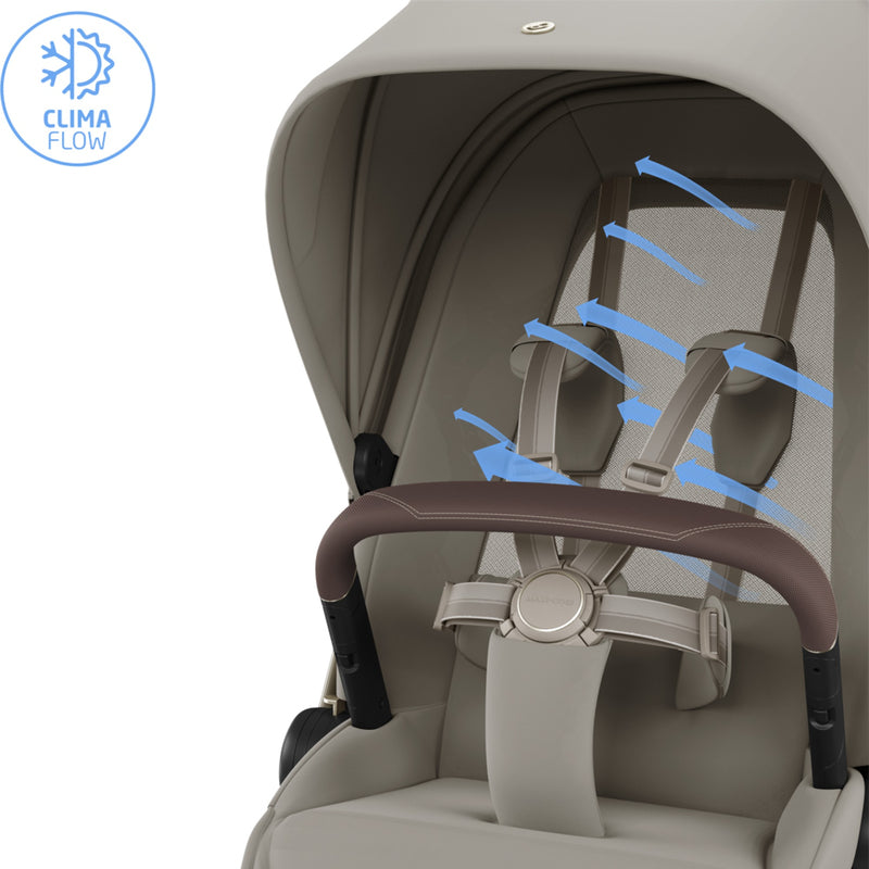 MAXI-COSI Premium Kinderwagen Fame Kombikinderwagen Sapphire Sand 4-Räder 22kg - 3220669981596