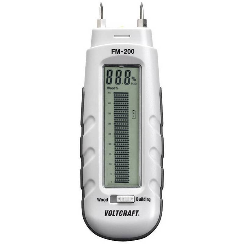 Voltcraft FM-200 Materialfeuchtemessgerät Messbereich Baufeuchtigkeit 0.2 bis 2% - 4016138520026
