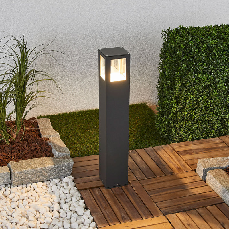 Lucande Wegeleuchte Gartenleuchte Nicola LED Pollerleuchte anthrazit 65cm IP54 - 6291105701945