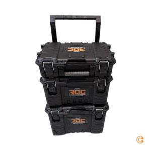 Keter ROC PRO 3tlg. Werkzeugkasten-Set schwarz, stapelbar, IP65, 72 kg