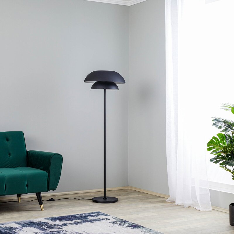 Lucande Kellina Stehleuchte Stehlampe Standleuchte Leuchte Lampe Licht Schwarz - 4251911756258
