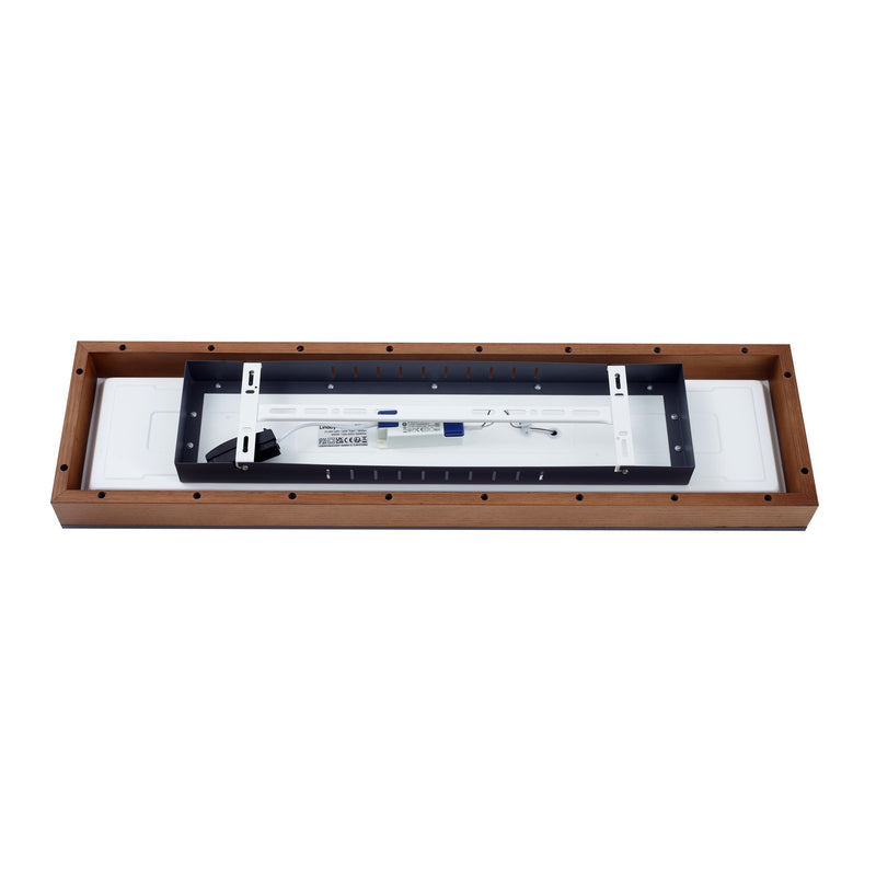 Lindby Deckenlampe Deckenleuchte Laviona LED Lampe graphit 80x20cm warmweiß - 4251911747003