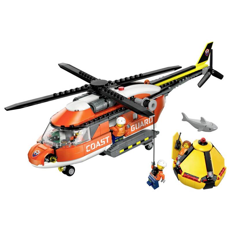 LEGO City Hubschrauber Helikopter der Küstenwache Rettung Set 60503 Spielzeug - 5702018056936
