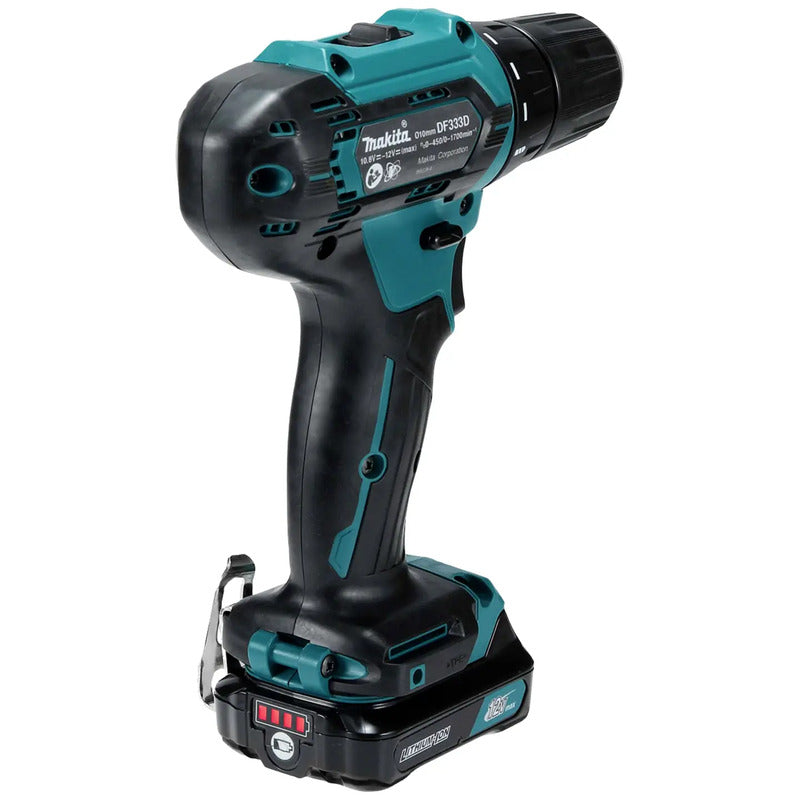 Makita Akku-Bohrschrauber DF333DZ 10.8V 4Ah ohne Akku kompakt vielseitig 2-Gang - 0088381872171
