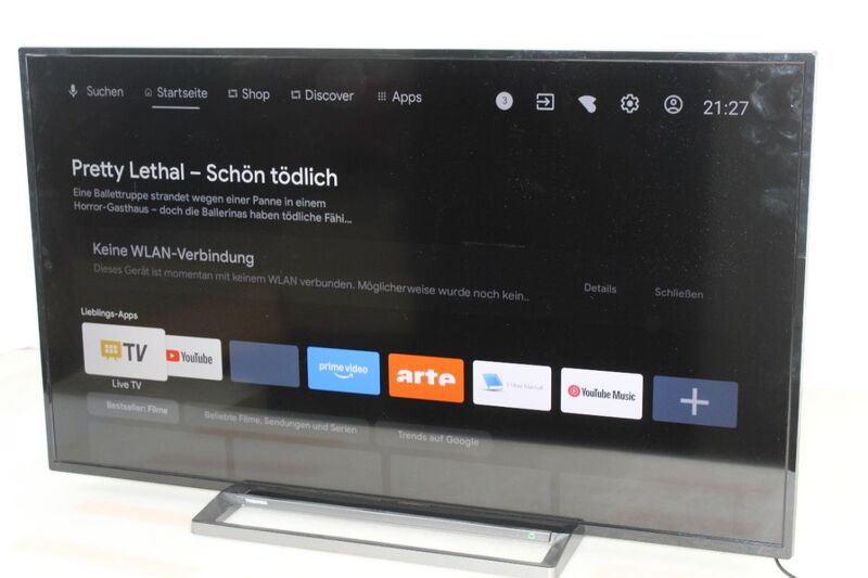 TOSHIBA Fernseher 50UA3D63DG Smart TV UHD 4K Multimedia HDMI USB schwarz 50 Zoll - 4024862127473