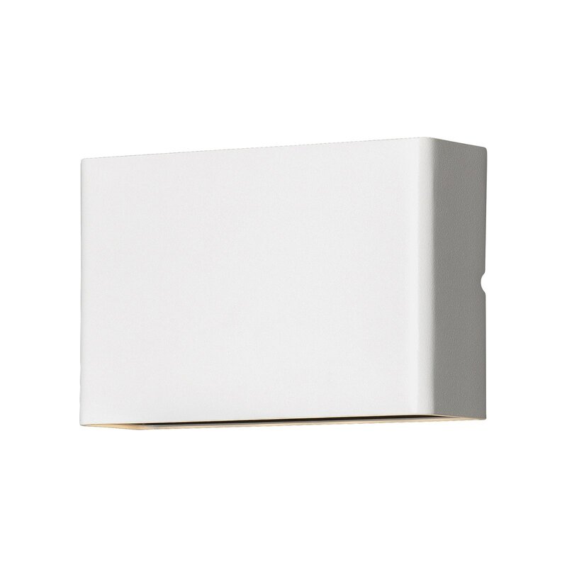 Konstsmide Außenwandleuchte Wandlampe LED Chieri weiß Glas Aluminium Außen - 7318307865257