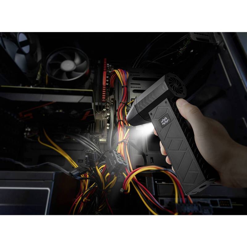 Renkf Elektro Staubbläser Druckluftreiniger Reinigungsset Schwarz Staubentferner - 4064161476865