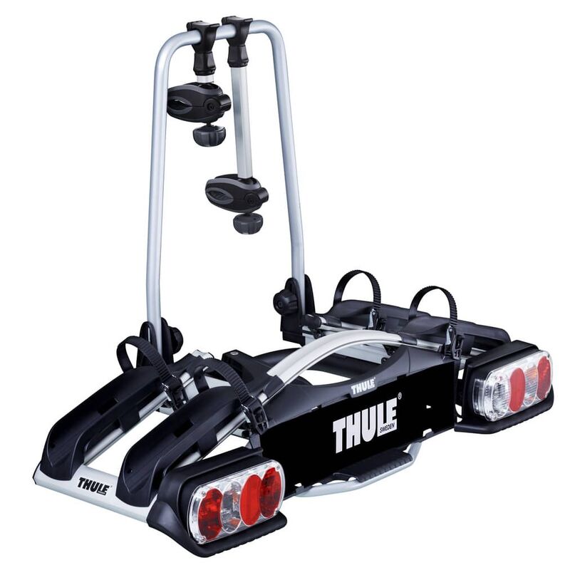 Thule Fahrradträger PKW 920 Euroway G2 Silber klappbar 2 Fahrräder 13-polig - 7313020067032