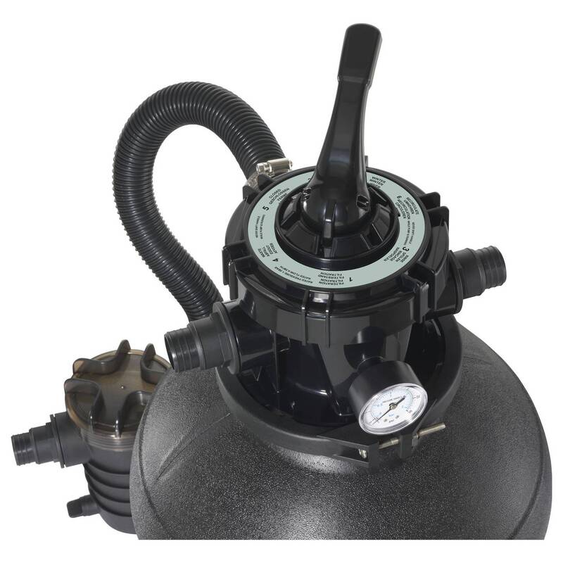 Toolcraft Sandfilteranlage 13000l/h Pumpe Wasseraufbereitung 550W IPX5 12m - 4064161476018