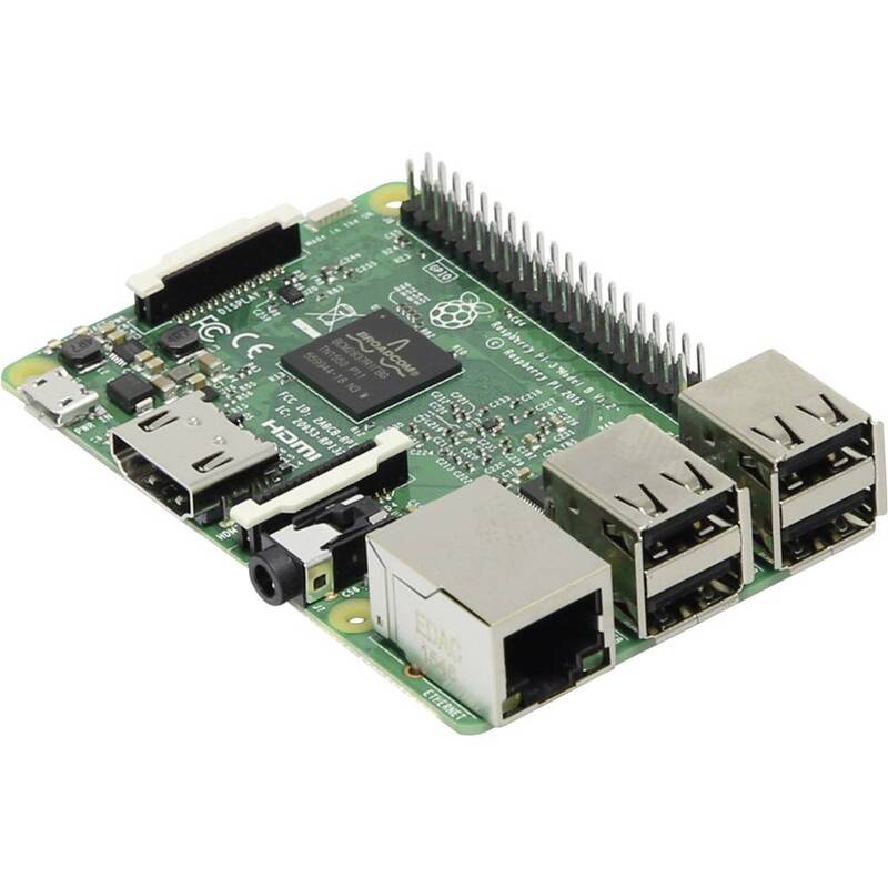 Raspberry Pi 3 Model B 1 GB Quad-Core 4x1.2 GHz WLAN Bluetooth Mini-PC - 5056561802435