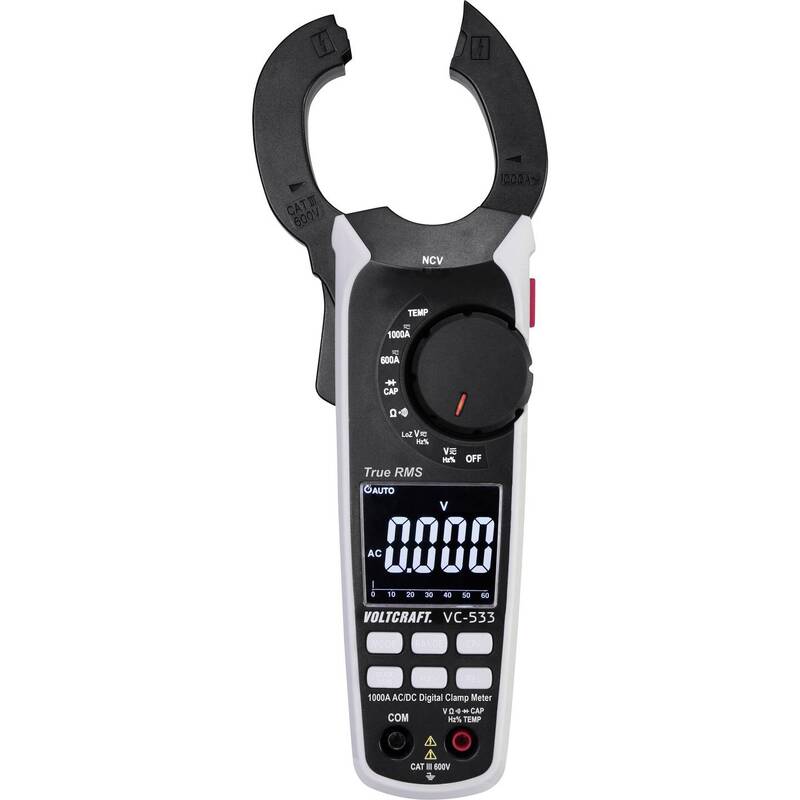 VOLTCRAFT VC-533 Stromzange  digital  CAT III 600 V Spannungsmessgerät Messgerät - 4053199547487