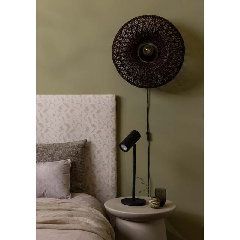 Good Mojo Wandlampe Wandleuchte Arizona dunkelrot Bambus Stecker Schalter LED - 8716248097161